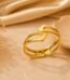 Golden Spark Geometric Statement Bangle
