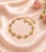 Golden Spark Clover Charm Bracelet