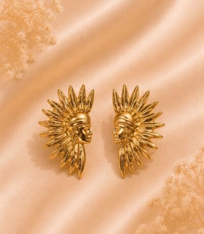 Mrigaya Suncrest Statement Earrings for Women