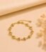 Golden Petal Charm Bracelet