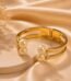 Golden Spark Pearl Duo Bangle