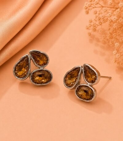 Mrigaya Amber Trio Earrings for Women
