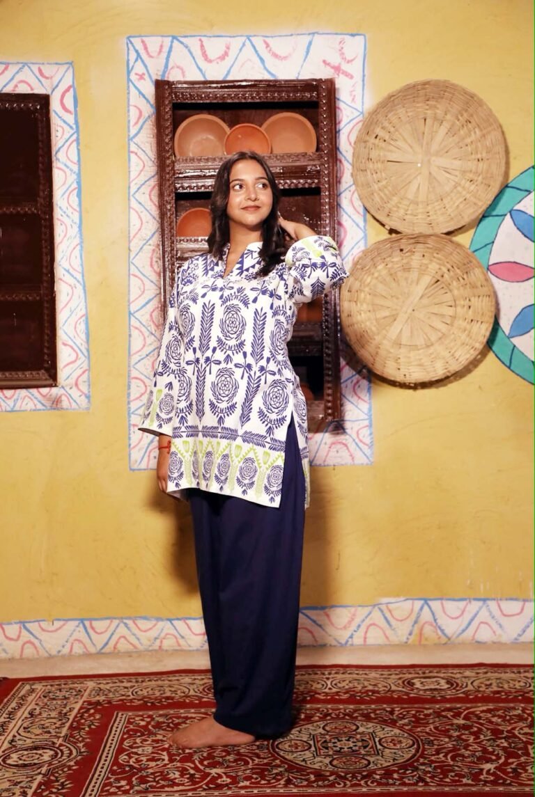 Indigo Bloom Printed Kurta set