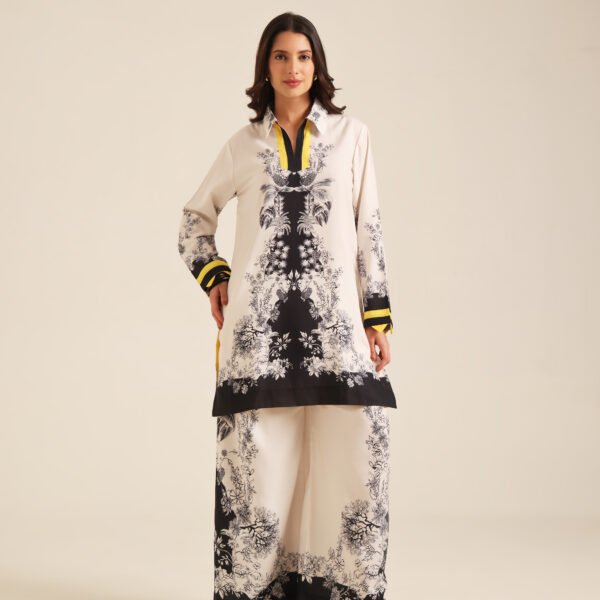 Ivory Luxe Printed Co-ord